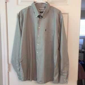 Barbour checkered button down shirt size XL
